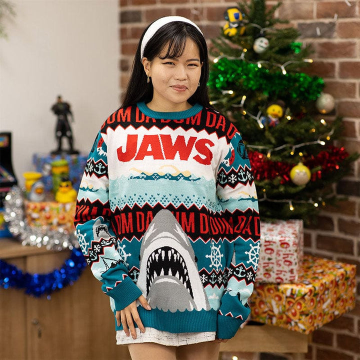 Official Jaws DA DUM Christmas Jumper / Ugly Sweater