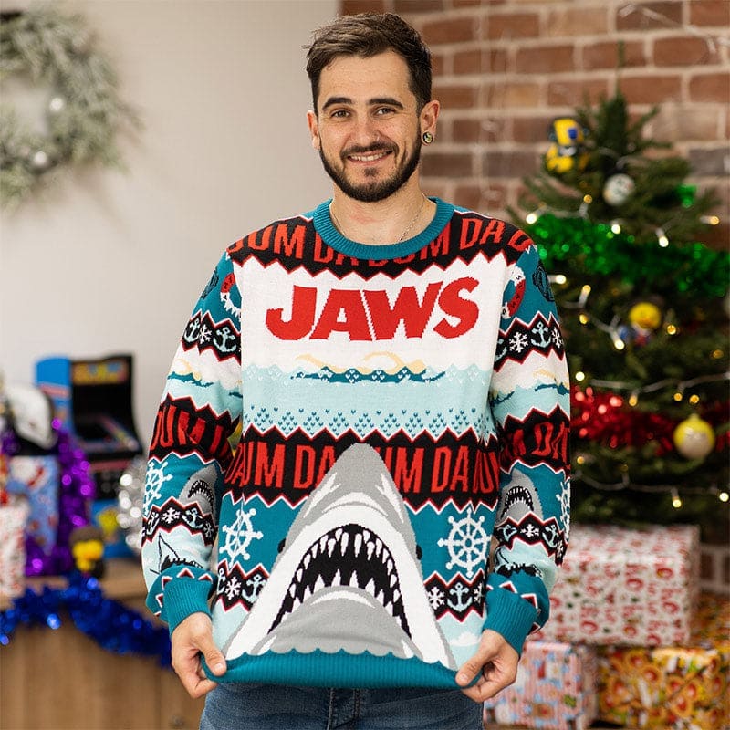 Official Jaws DA DUM Christmas Jumper / Ugly Sweater