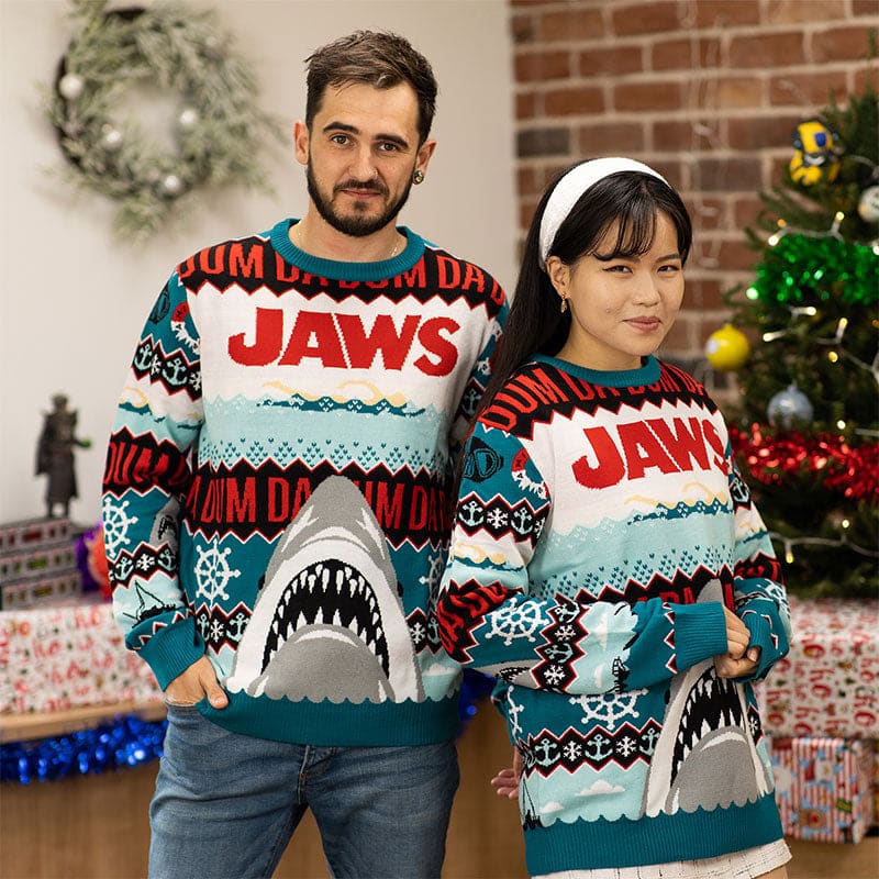 Official Jaws DA DUM Christmas Jumper / Ugly Sweater