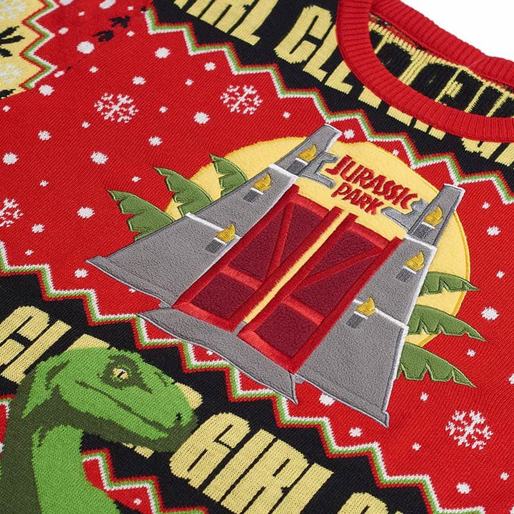 Just Geek Official Jurassic Park Christmas Jumper Ugly