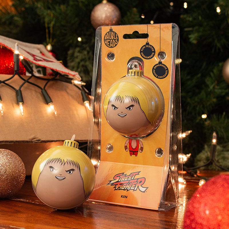 Bauble Heads Street Fighter ‘Ken’ Christmas Decoration / Ornament