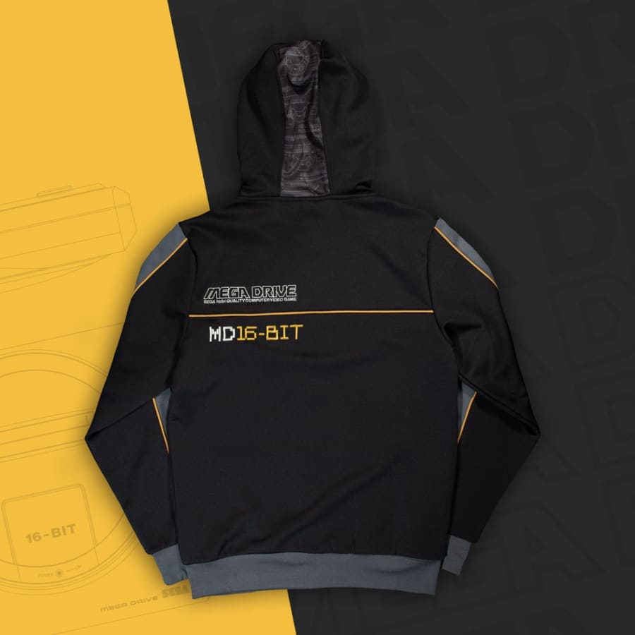 Official Mega Drive 'MD16-Bit' Black Hoodies (Unisex)