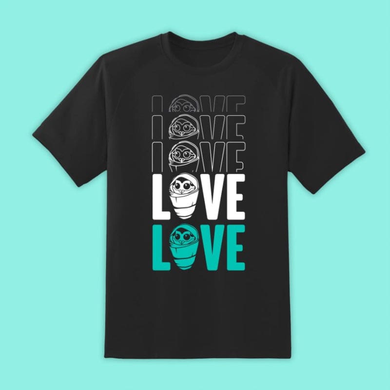 2XL (UK/EU) — XL (US) Official Destiny Fallen Baby ‘Love’ Black  T-Shirts