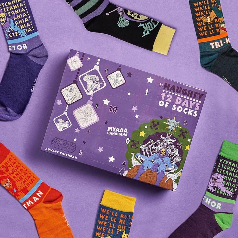 He-Man and the Masters Of The Universe ‘Naughty’ 12 Days Of Socks Advent Calendar