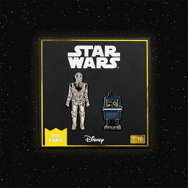 One Size Pin Kings Star Wars Enamel Pin Badge Set 1.10 – Death Star Droid and Power Droid