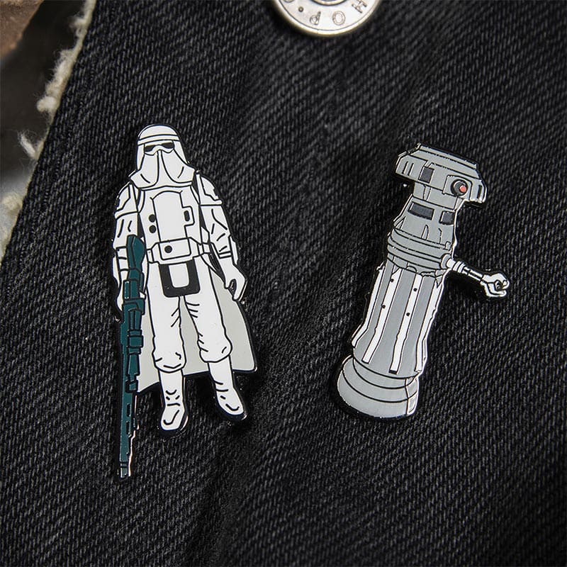 One Size Pin Kings Star Wars Enamel Pin Badge Set 1.12 – FX-7 and Imperial Stormtrooper (Hoth Battle Gear)