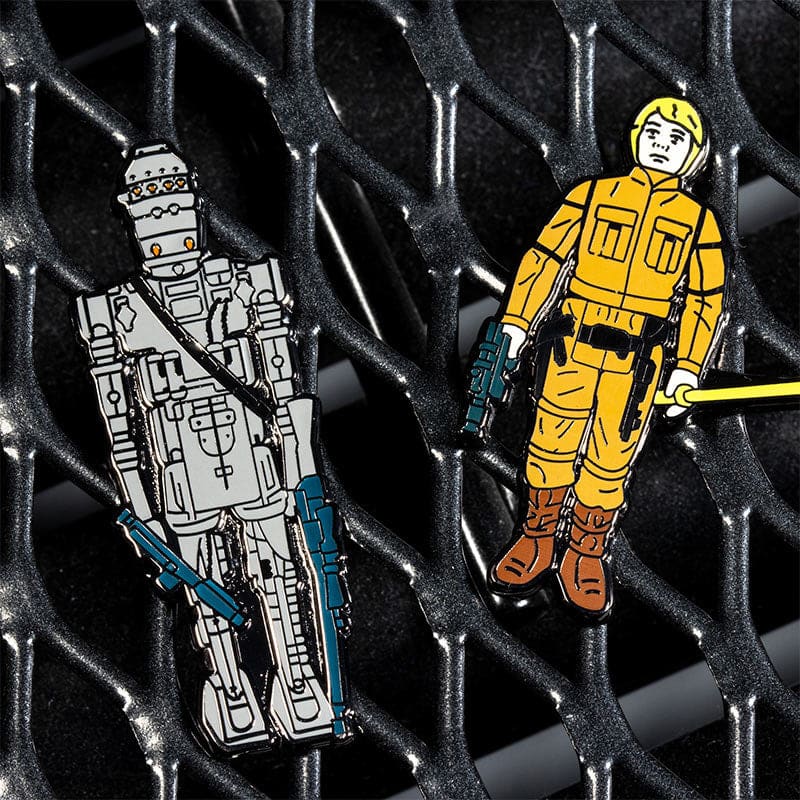 One Size Pin Kings Star Wars Enamel Pin Badge Set 1.14 – IG-88 and Luke Skywalker (Bespin Fatigues)