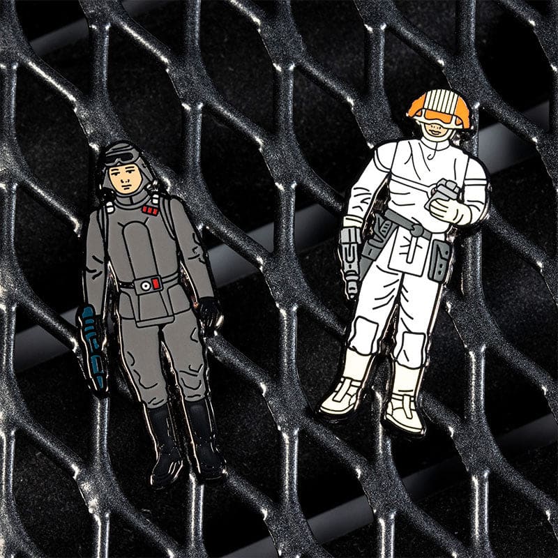 One Size Pin Kings Star Wars Enamel Pin Badge Set 1.23 – AT-AT Commander and Cloud Car Pilot