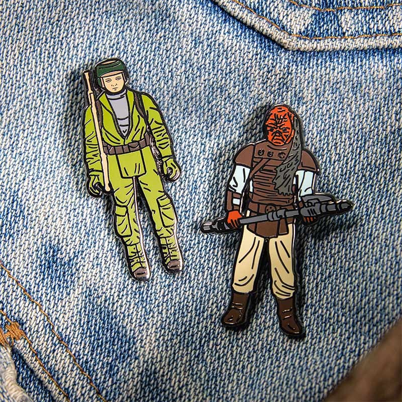 One Size Pin Kings Star Wars Enamel Pin Badge Set 1.30 – Rebel Commando and Weequay