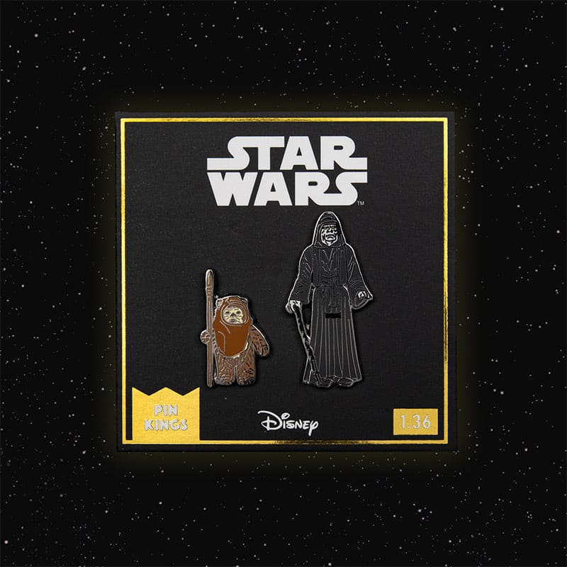 One Size Pin Kings Star Wars Enamel Pin Badge Set 1.36 – Wicket W. Warrick and The Emperor