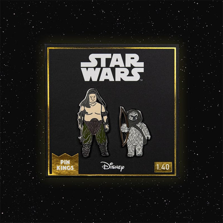 One Size Pin Kings Star Wars Enamel Pin Badge Set 1.40 – Rancor Keeper and Lumat