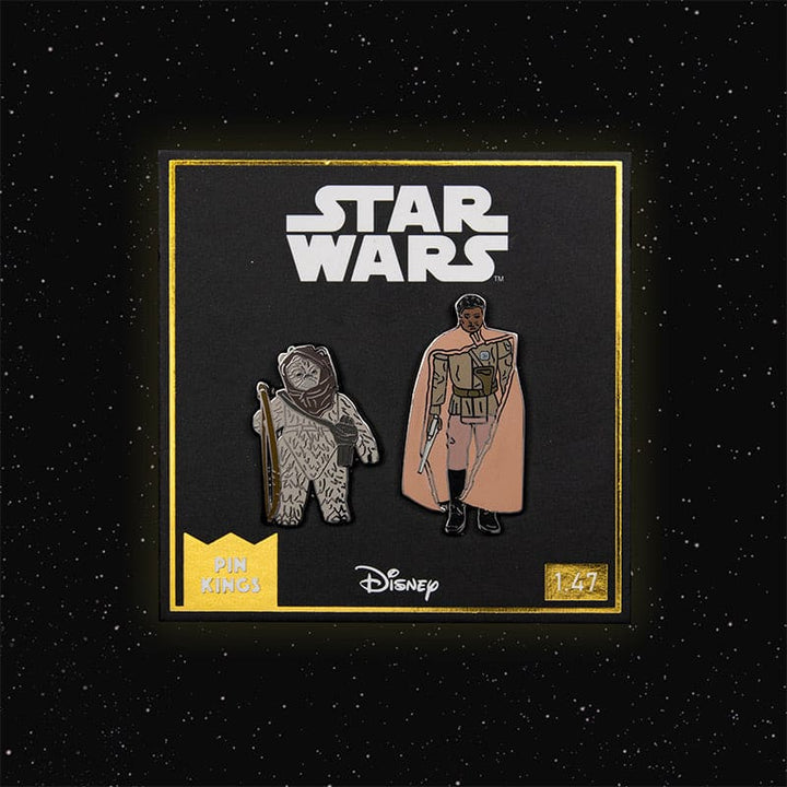 One Size Pin Kings Star Wars Enamel Pin Badge Set 1.47 – Warok and Lando Calrissian (General Pilot)