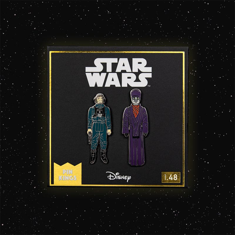 One Size Pin Kings Star Wars Enamel Pin Badge Set 1.48 – A-Wing Pilot and Imperial Dignitary