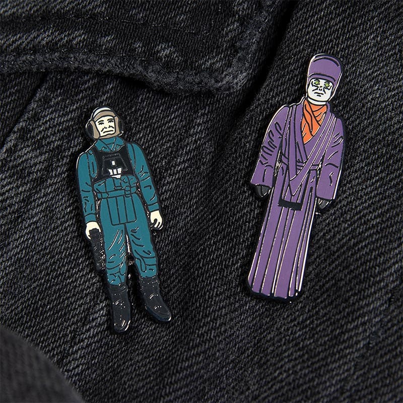 One Size Pin Kings Star Wars Enamel Pin Badge Set 1.48 – A-Wing Pilot and Imperial Dignitary