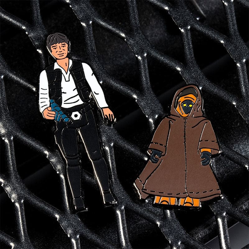 One Size Pin Kings Star Wars Enamel Pin Badge Set 1.5 - Han Solo and Jawa