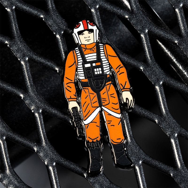 One Size Pin Kings Star Wars Enamel Pin Badge Set 1.9 – Luke Skywalker: X Wing Pilot and R5 D4