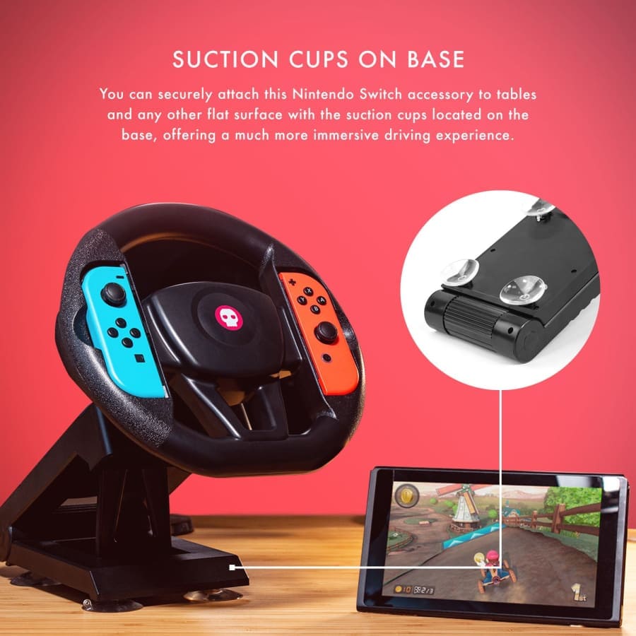 Numskull Nintendo Switch Joy Con Steering Wheel Table Attachment