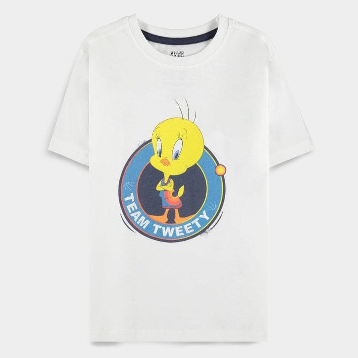 5-6 Years Official Warner Bros. Space Jam Team Tweety Kids Short Sleeved  T-Shirts