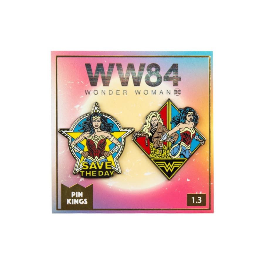 One Size Pin Kings Wonder Woman '84  Enamel Pin Badge Set 1.3 - Save The Day