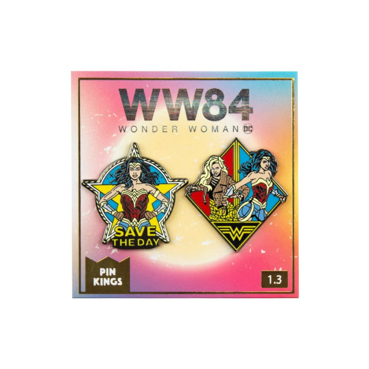 One Size Pin Kings Wonder Woman '84  Enamel Pin Badge Set 1.3 - Save The Day