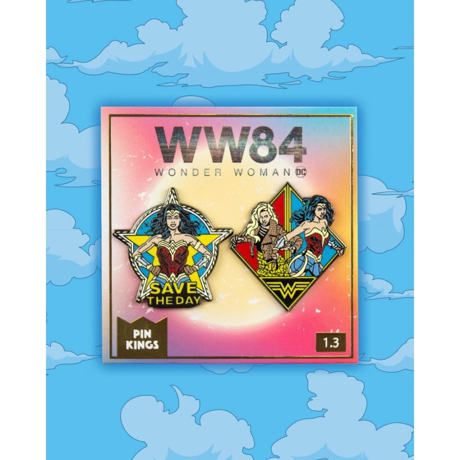 One Size Pin Kings Wonder Woman '84  Enamel Pin Badge Set 1.3 - Save The Day