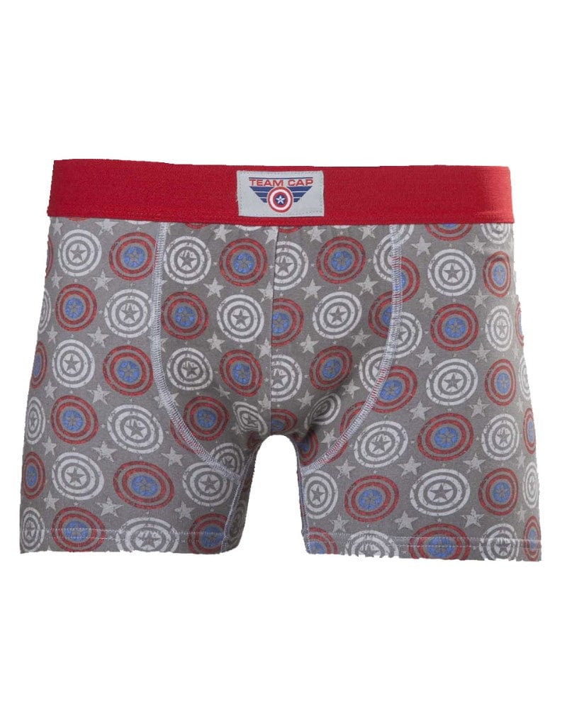 M Official Marvel Captain America Team Cap Boxer Shorts / Boxers